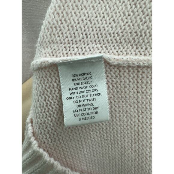 Derek Heart Womens Sweater Dress Size Medium Pink Long Sleeve Knit - Picture 5 of 10